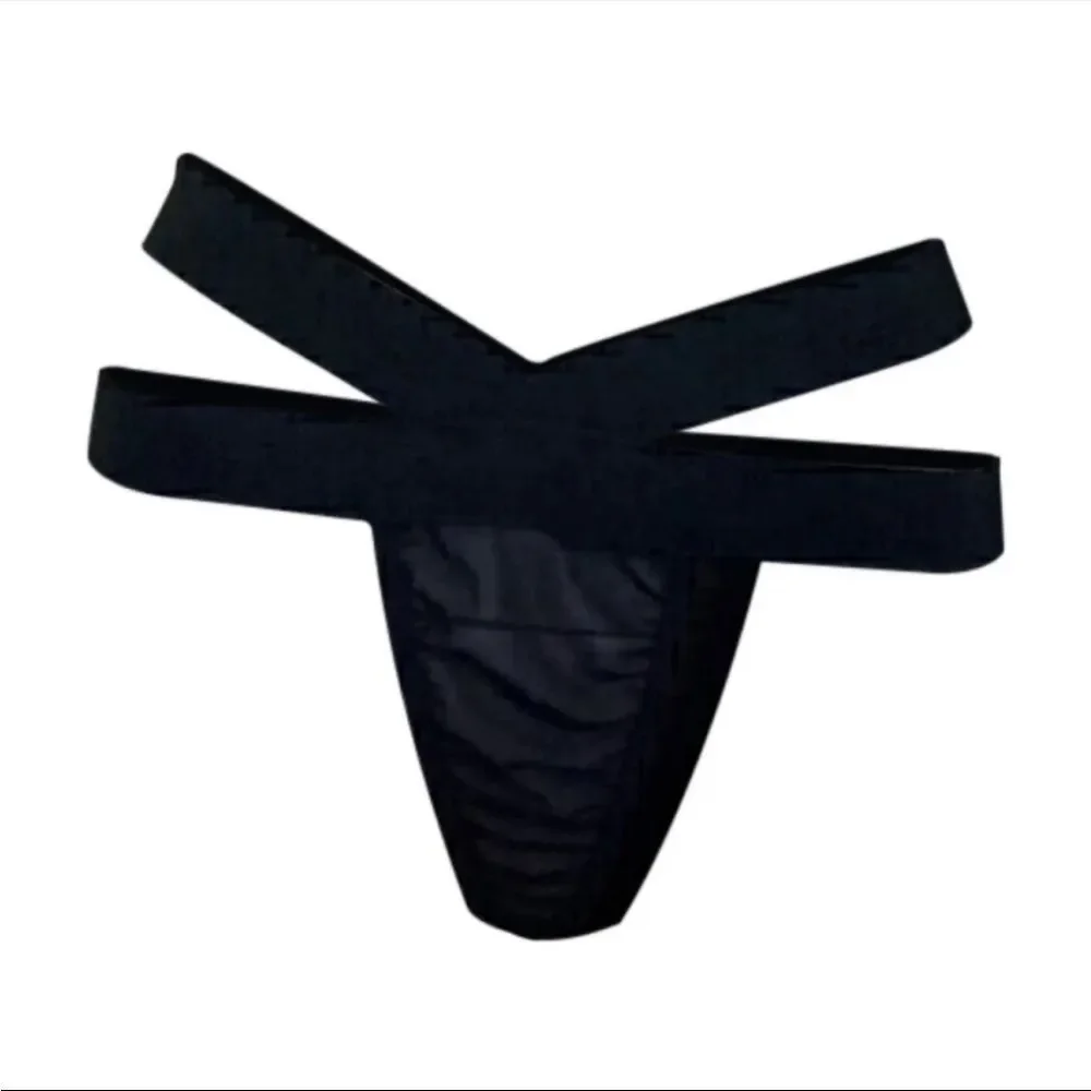 Panties Sheer Mesh Strappy Elastic Stretchy Lingerie Underwear XS - Picture 4 of 5